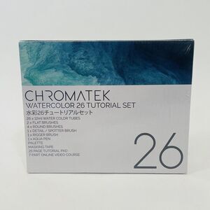 Chromatek Watercolor Paint Set Video Tutorials 26 Colors 25 Page Tutorial Pad